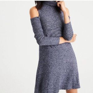 American Eagle Outfitters Soft and Sexy Plush Cold Shoulder Dress